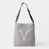 Virginia Name Bedeutung V Monogramm Tasche (Rückseite)