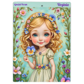VIRGINIA ~ Niedliches Mädchen ~ Klemmbrett (Rückseite)