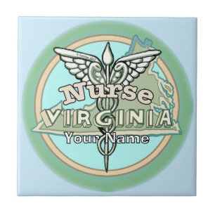 Virginia Nurse Caduceus Fliese