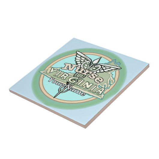 Virginia Nurse Caduceus Fliese (Seite)