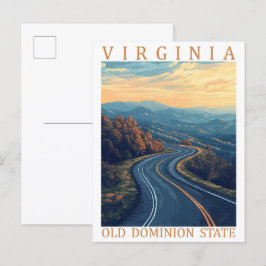 Virginia Old Dominion Staat USA Travel Place Postkarte