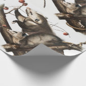 Virginia Opossum Didelphis Virginia Illustration Geschenkpapier (Ecke)