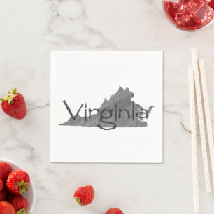 Virginia Paper Party Napkins Serviette