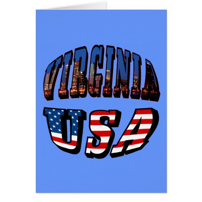 Virginia Picture und USA Text (Vorne)