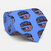 Virginia Picture und USA Text Krawatte (Gerollt)