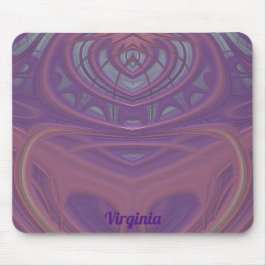 VIRGINIA ~ Pink Mauve and Lavendel Design Mousepad