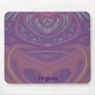 VIRGINIA ~ Pink Mauve and Lavendel Design Mousepad