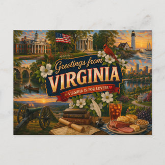 Virginia Postcard Postkarte