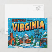 VIRGINIA Postkarte (Vorne/Hinten)