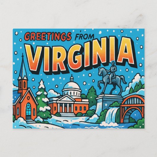 VIRGINIA Postkarte (Vorderseite)