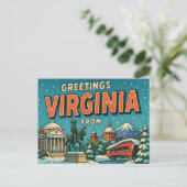 VIRGINIA Postkarte (Stehend Vorderseite)