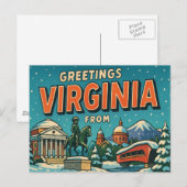 VIRGINIA Postkarte (Vorne/Hinten)