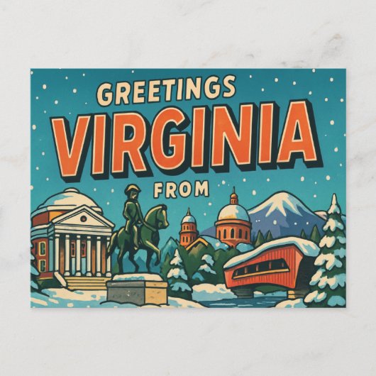 VIRGINIA Postkarte (Vorderseite)