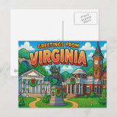 VIRGINIA Postkarte (Vorne/Hinten)
