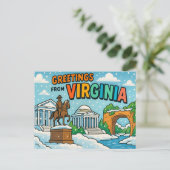 VIRGINIA Postkarte (Stehend Vorderseite)