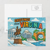 VIRGINIA Postkarte (Vorne/Hinten)