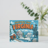 VIRGINIA Postkarte (Stehend Vorderseite)