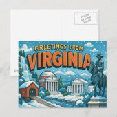 VIRGINIA Postkarte (Vorne/Hinten)