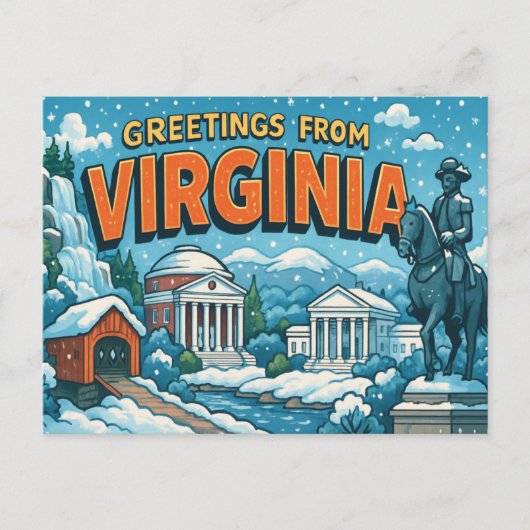 VIRGINIA Postkarte (Vorderseite)