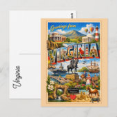Virginia Postkarte (Vorne/Hinten)