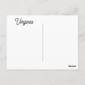 Virginia Postkarte (Rückseite)