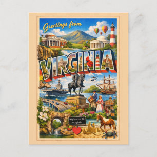 Virginia Postkarte