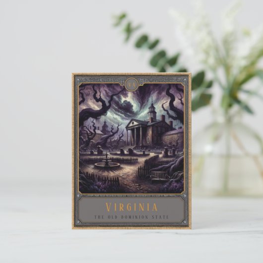 Virginia | Postkarte Gothic Art (Stehend Vorderseite)