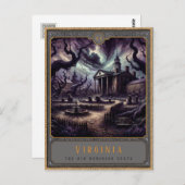 Virginia | Postkarte Gothic Art (Vorne/Hinten)