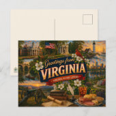 Virginia-Postkarte Postkarte (Vorne/Hinten)