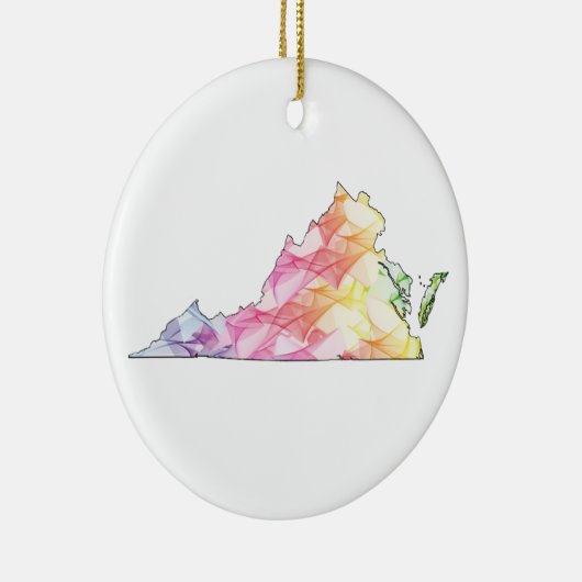 Virginia Pride Keramik Ornament (Rechts)