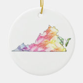 Virginia Pride Keramik Ornament (Vorne)