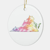 Virginia Pride Keramik Ornament (Links)