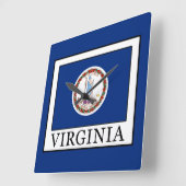 Virginia Quadratische Wanduhr (Winkel)
