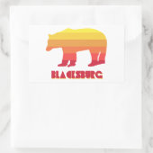 Virginia Rainbow Bear Rechteckiger Aufkleber (Tasche)