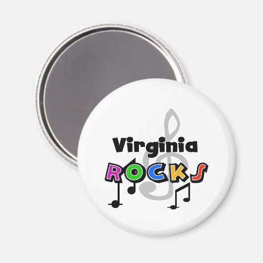 Virginia Rocks Magnet (Vorderseite/Rückseite)