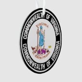 Virginia Round Emblem Ornament (Vorderseite)