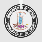 Virginia Round Emblem Ornament (Rückseite)