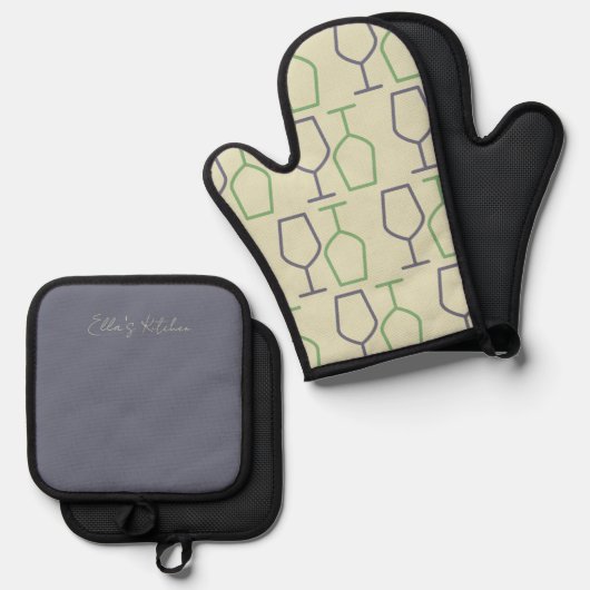 Virginia Rustic Potholder Set  (Vorderseite/Rückseite)