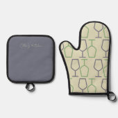 Virginia-Rustik-Topflappen-Set Ofenhandschuh & Topflappen-Set (Vorderseite)
