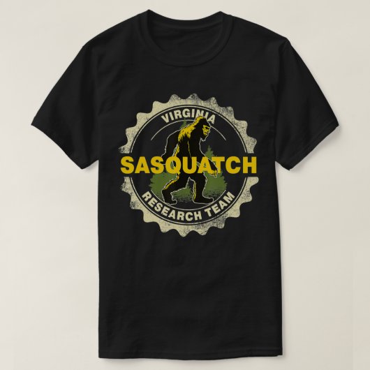 Virginia Sasquatch Research Team Bigfoot Glauver T-Shirt (Design vorne)