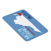 Virginia Save the Date - Individuell gestaltbare S Magnet (Rechte Seite)