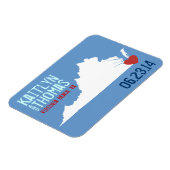Virginia Save the Date - Individuell gestaltbare S Magnet (Linke Seite)
