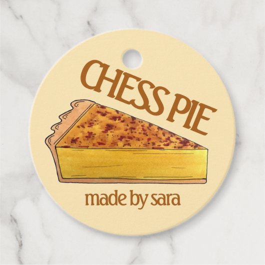 Virginia Schach Kuchen Südliches Dessert gebacken Geschenkanhänger (Vorderseite)