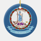 Virginia-Siegel Keramik Ornament (Hinten)