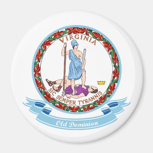 Virginia-Siegel Magnet (Vorne)