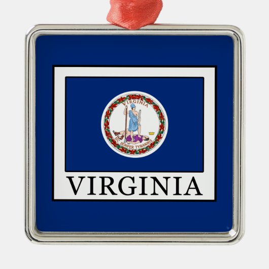 Virginia Silbernes Ornament (Vorne)