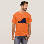 Virginia-Skript-T-Shirt - Orange T-Shirt (Vorne ganz)