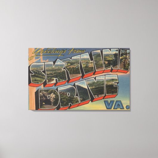 Virginia - Sky-Line Drive (Nationalpark) Leinwanddruck (Vorderseite)