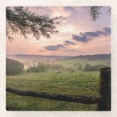 Virginia-Sonnenuntergang Glasuntersetzer (Vorderseite)