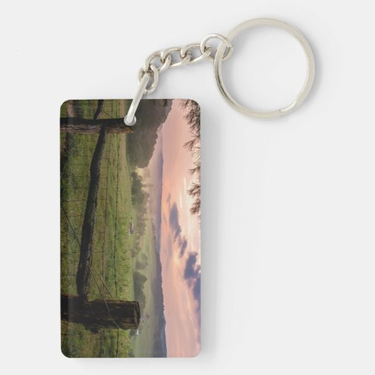 Virginia-Sonnenuntergang Schlüsselanhänger (Rückseite)